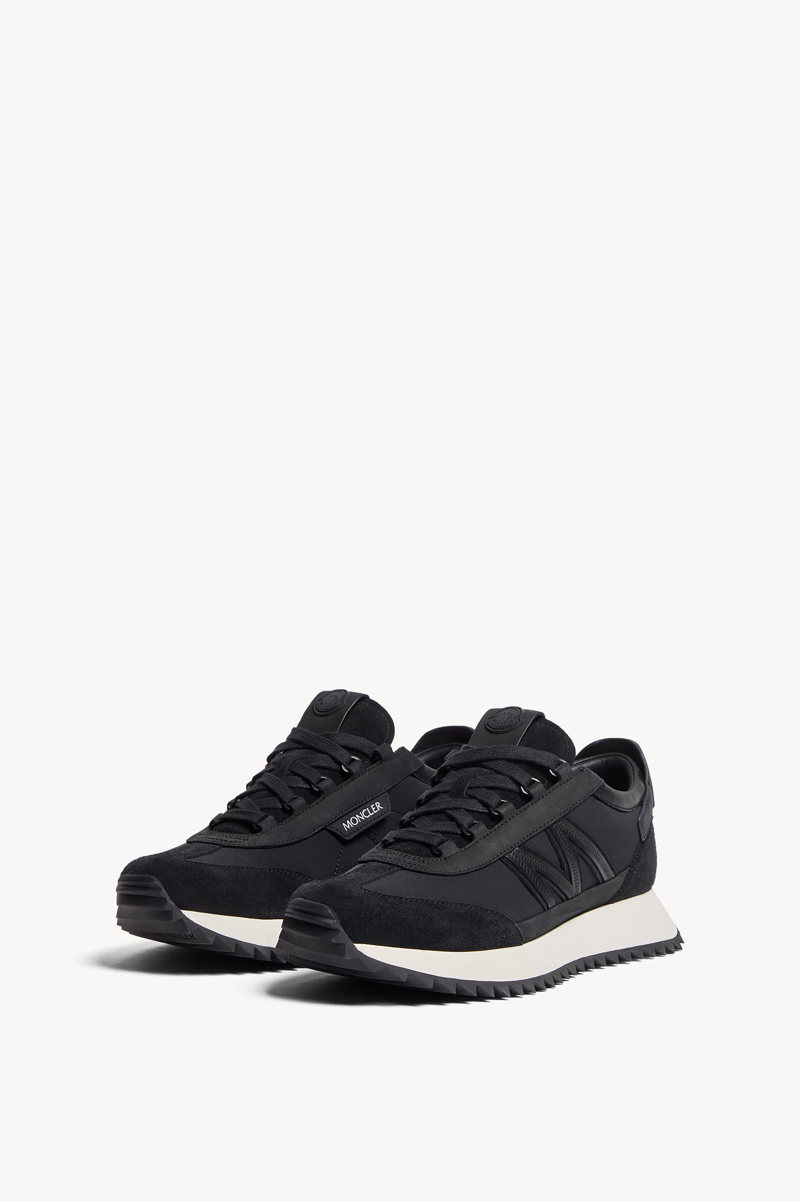 Pacey2 Suede & Nubuck Sneakers Men Black Moncler 4